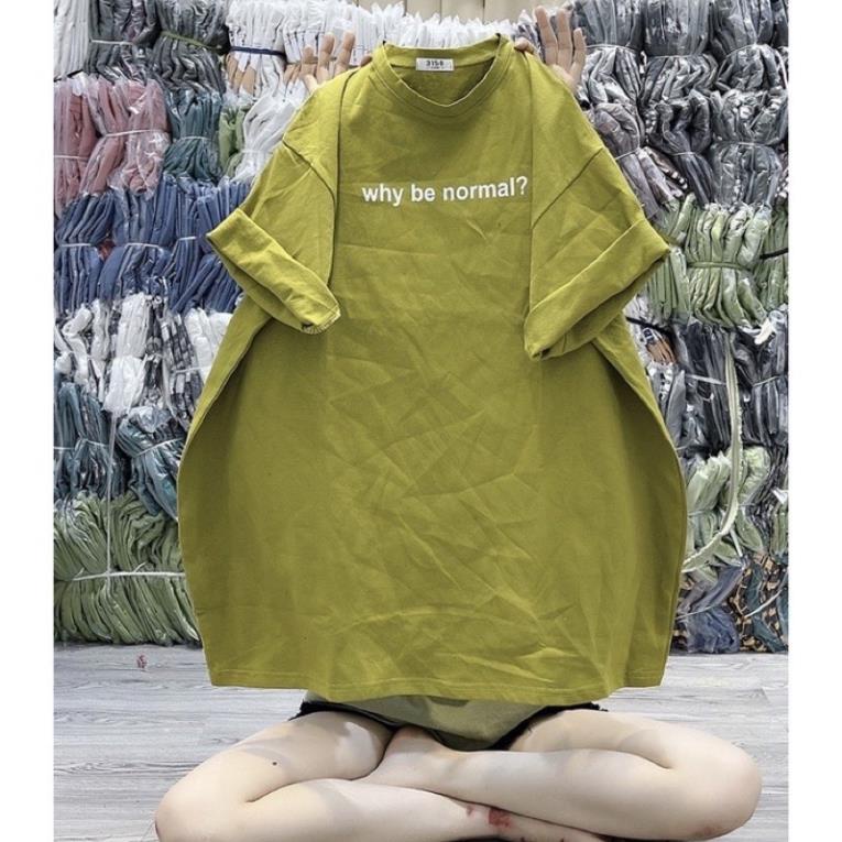 [Rẻ Vô Địch] Áo Thun 3158 Form Rộng Nam Nữ Chất Cotton Khô Why