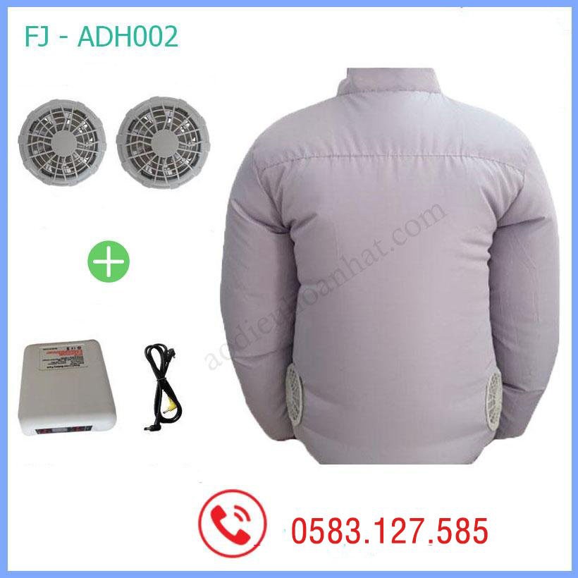 Áo điều hoà quạt gió Nhật Bản-Ghi xám | BigBuy360 - bigbuy360.vn