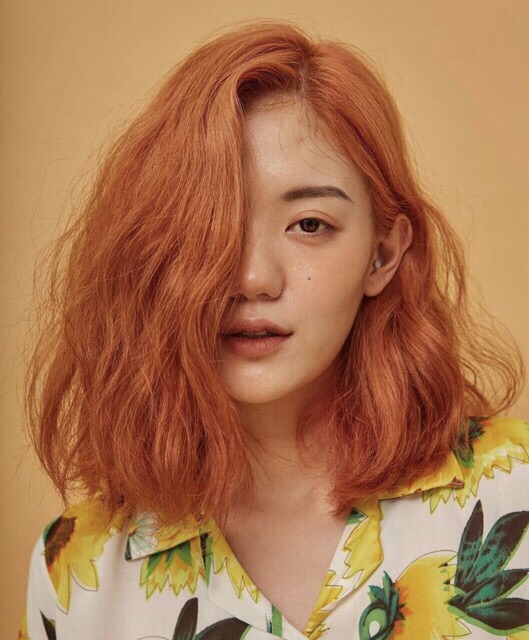 Thuốc nhuộm tóc màu cam đào kèm trợ dưỡng găng tay | BigBuy360 - bigbuy360.vn