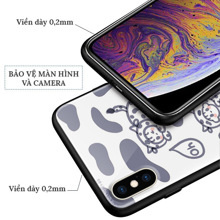 Ốp Đt Iphone 7 Plus  Hình Bò Sữa BRUH CASE Cho Iphone11/11Pro/11ProMax/X/Xr/Xs/Xs/Max/78/Plus/Se