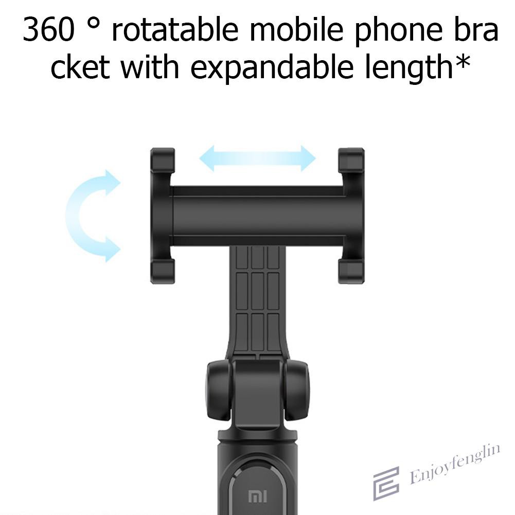 （En） Xiaomi Foldable Selfie Stick Extendable Bluetooth Shutter Monopod Tripod