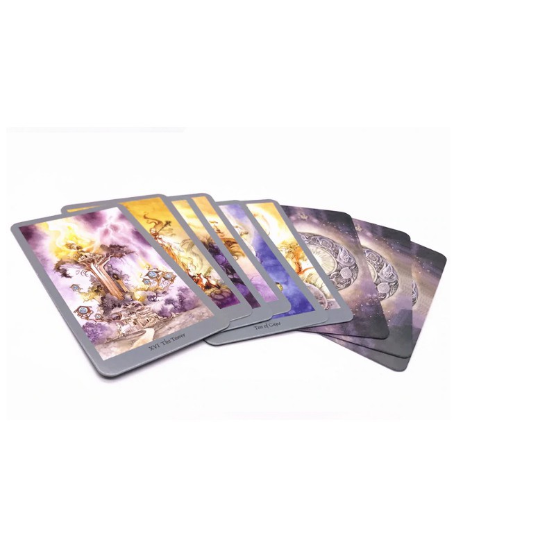 Combo Bài Bói Tarot Shadowscapes M9 Loại Đẹp và Túi Nhung Đựng Tarot và Khăn Trải Bàn Tarot