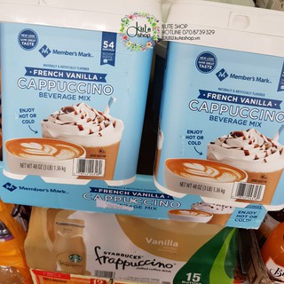Bột cà phê sữa vani Member’s Mark French Vanilla Cappuccino 1,36kg