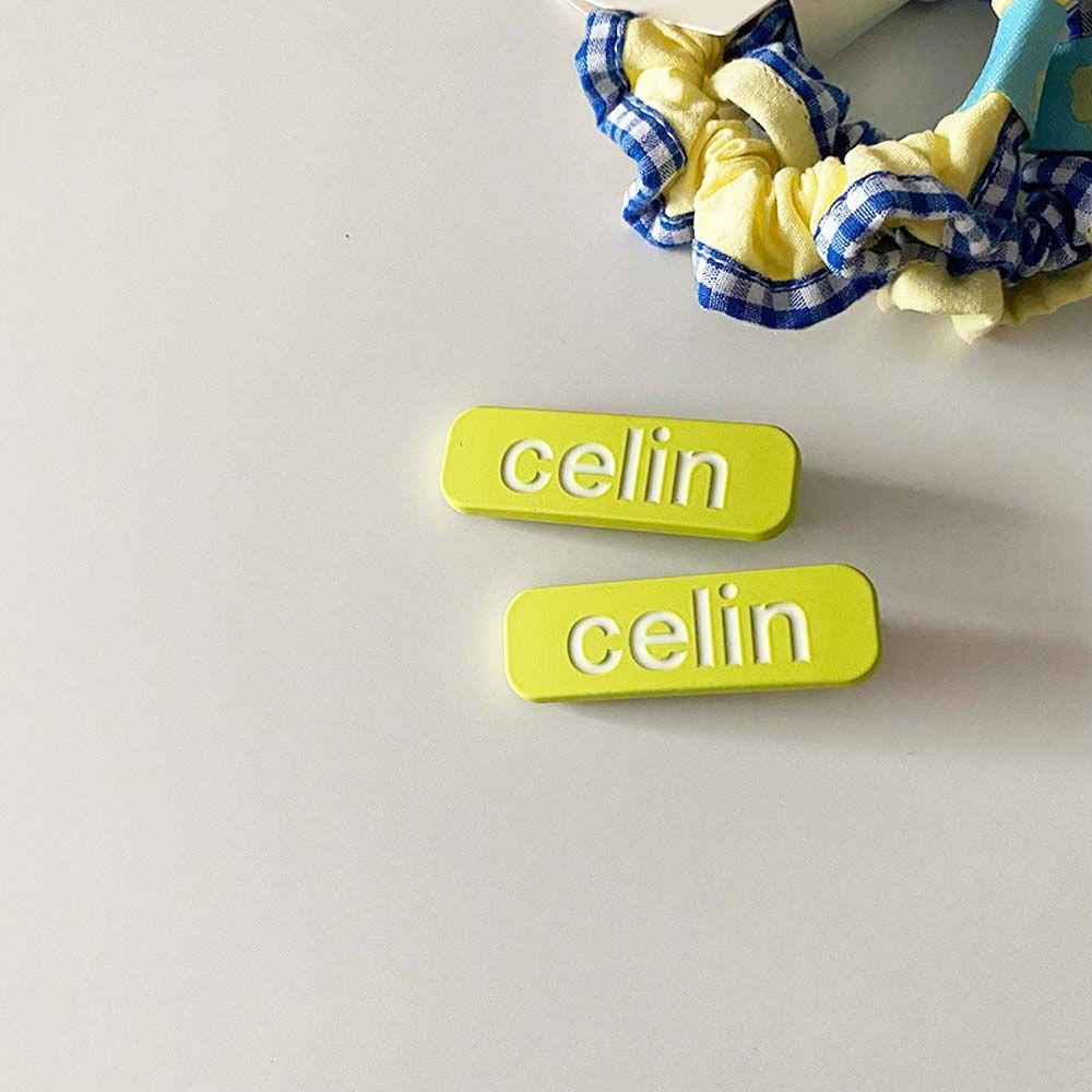 Kẹp Tóc Mái Vịt Hình Chữ CELI Màu Sắc Ngọt Ngào Xinh Xắn Cho Nữ