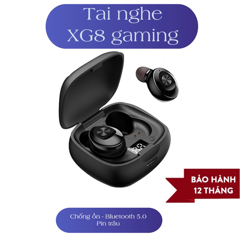 Tai nghe XG8 hỗ trợ bluetooth 5.0 TWS âm thanh Hifi, chống ồn phù hợp với mọi thể loại nhạc - K1221