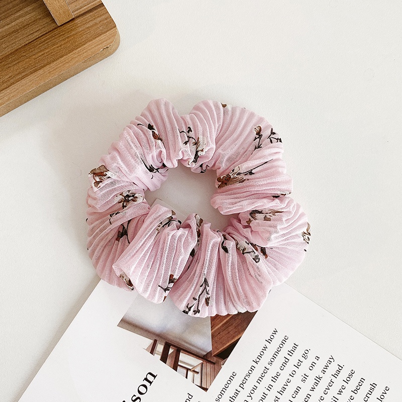 Dây buộc tóc co giãn màu tím phong cách Hàn Quốc dễ thương cho nữ