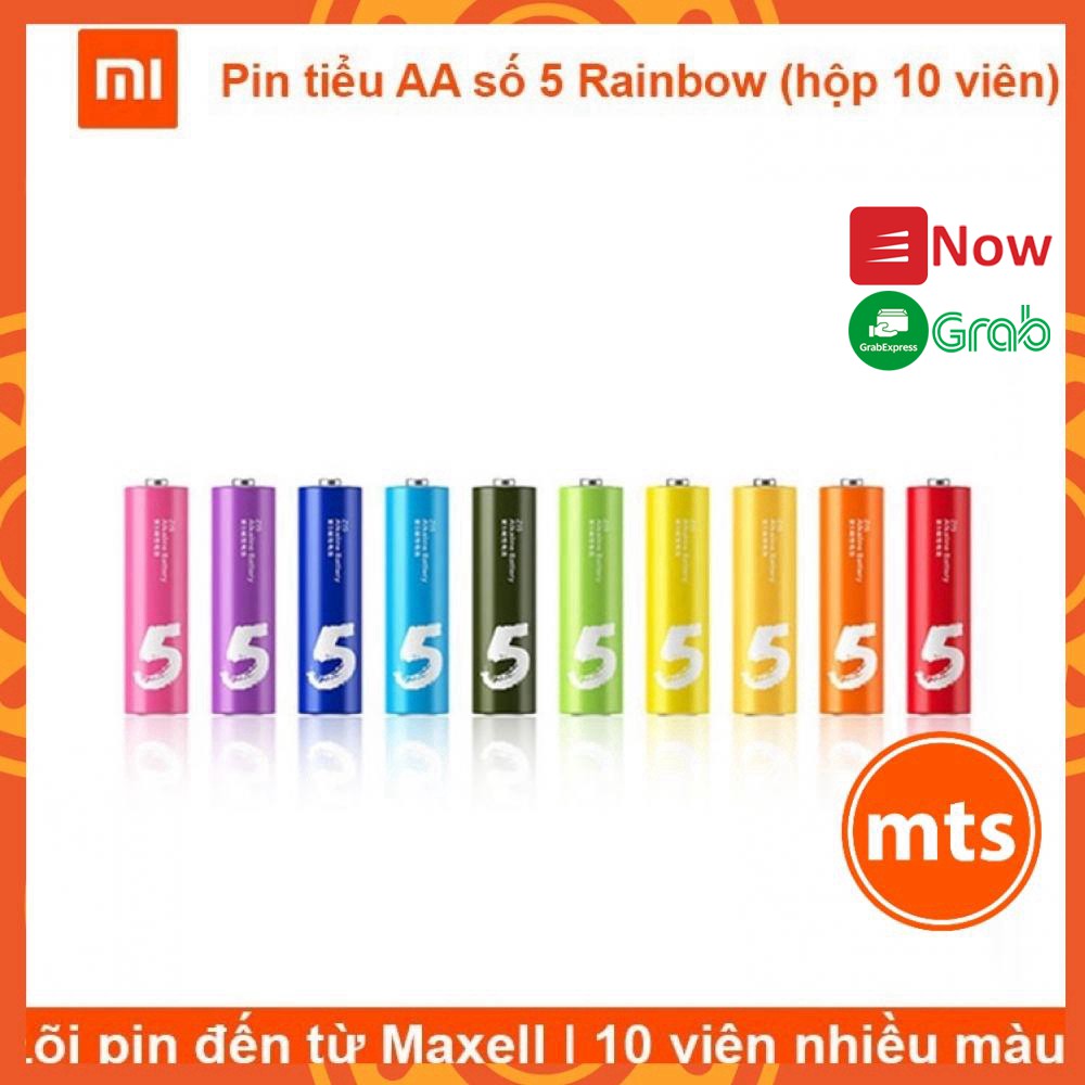 Pin tiểu AA số 5 Xiaomi Rainbow (hộp 10 viên) Chính Hãng - Minh Tín Shop