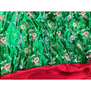 Vải Gấm hoa thêu cao cấp