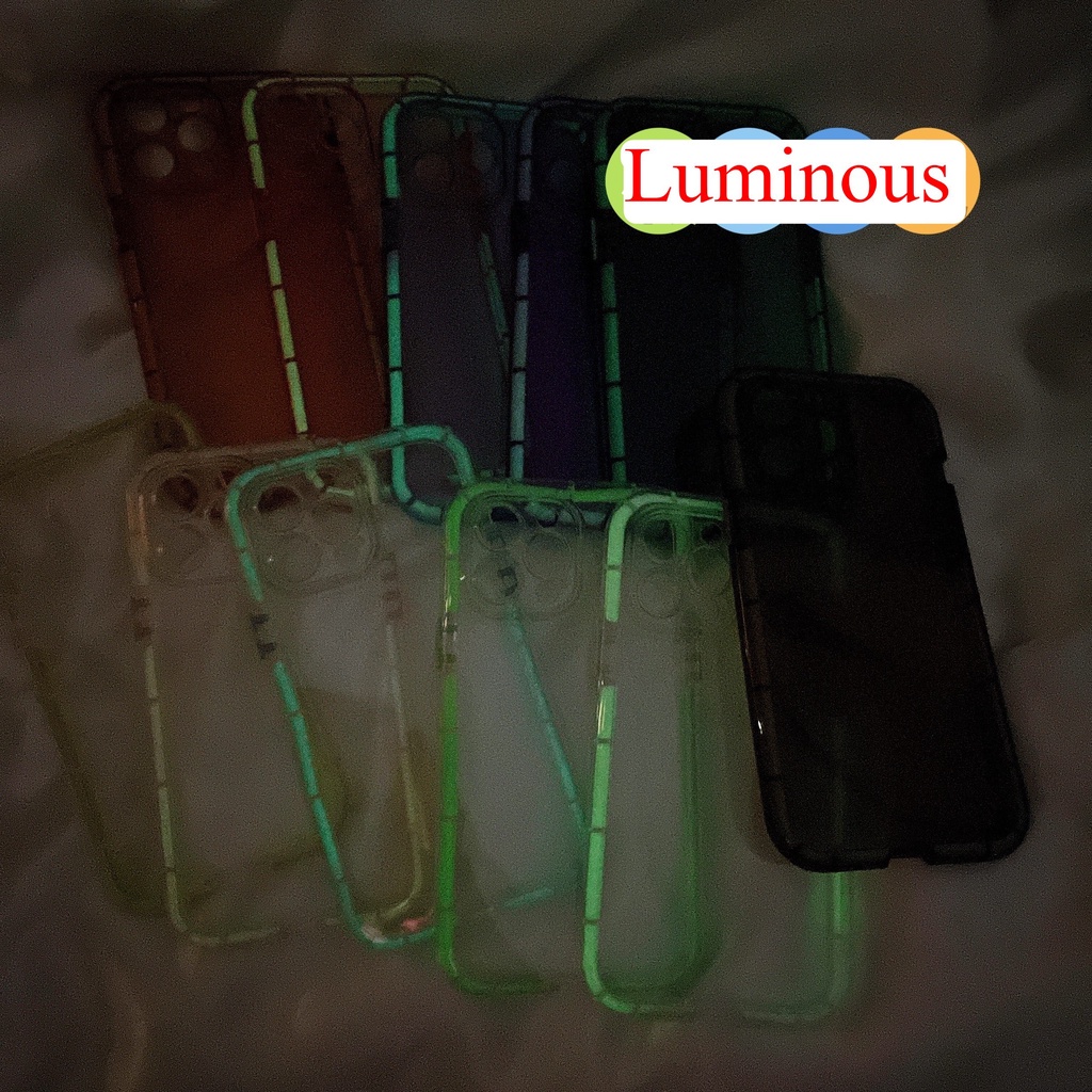 Ốp Điện Thoại Mềm Trong Suốt Màu Dạ Quang Cho iphone 13-7P 11pro 13 12 11 pro Max X XS Max XR 7 8 PLUS