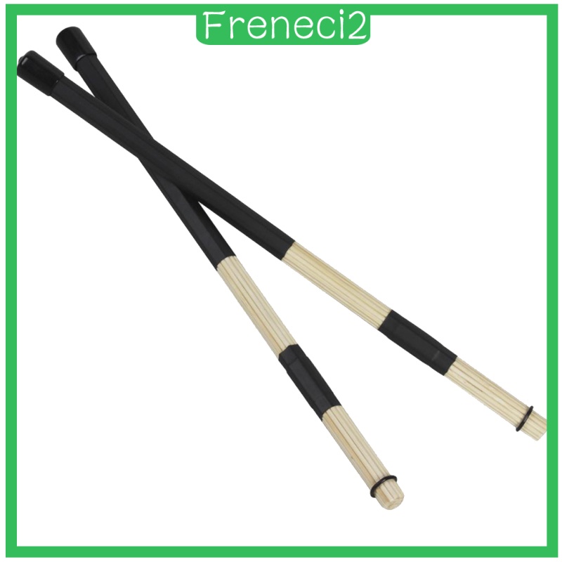 [FRENECI2] 2 Pieces Drumsticks Percussion Sticks Drum Accessories 19 Fine Round Wooden