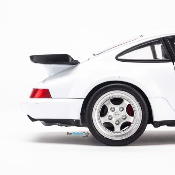 Mô hình xe Porsche 964 Turbo 1:18 Welly White