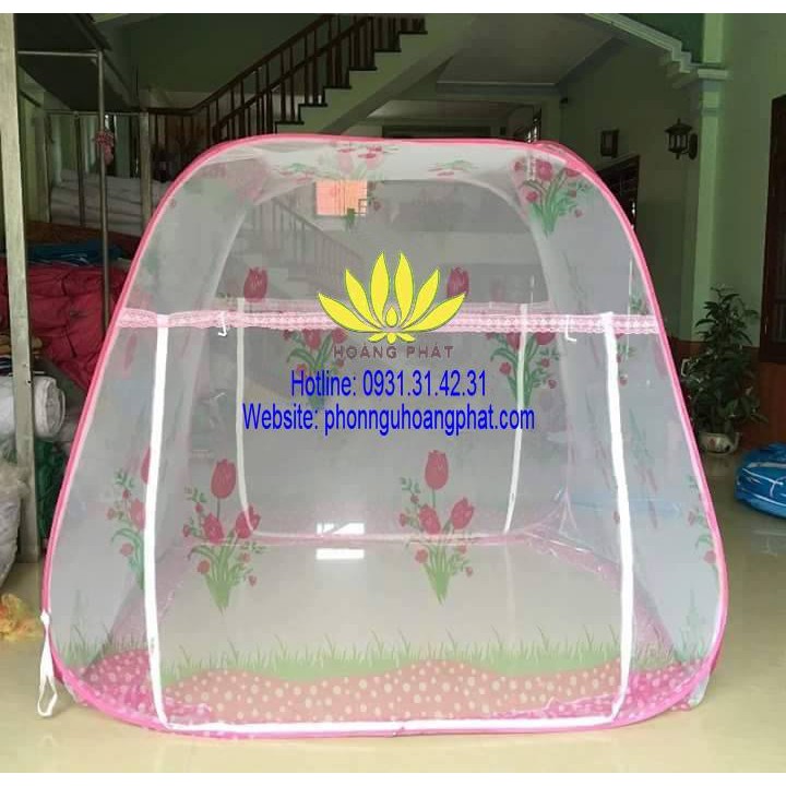 [2 CỬA] Màn chụp đỉnh rộng loại ⚠️ FREESHIP ⚠️ Màn tự bung đỉnh rộng không đáy chất lượng cao 2m2-1m8-1m6