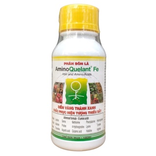 Amino Quelant Fe Phân bón lá đạm sinh học cao cấp bổ sung sắt - biến vàng thành xanh chai 100ml