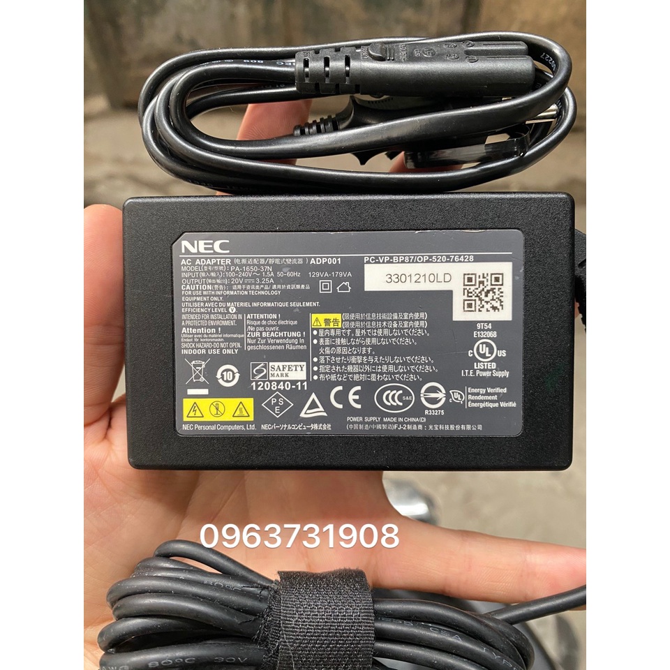 Cục sạc laptop Nec VK23TX xịn chính hãng