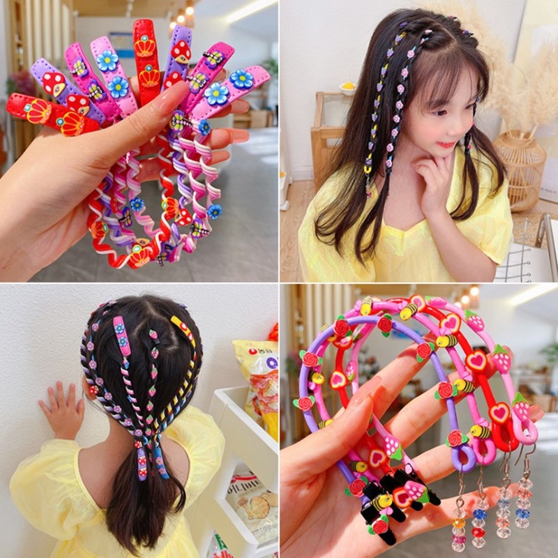 We Flower Dụng cụ tạo kiểu tóc tiện dụng thời trang cho bé gái