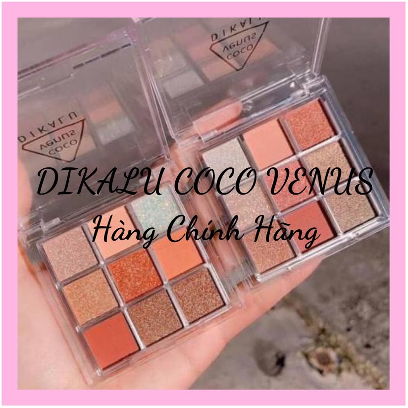 Bảng Phấn Mắt Nhũ 9 Ô Màu CoCo Venus Dikalu Hàng Chính Hãng - Trang Điểm Đẹp, Màu Sắc Nét - Beauty Cosmetics Shop