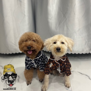 Pijama lụa LV dành cho chó mèo [QUẦN ÁO THÚ CƯNG]
