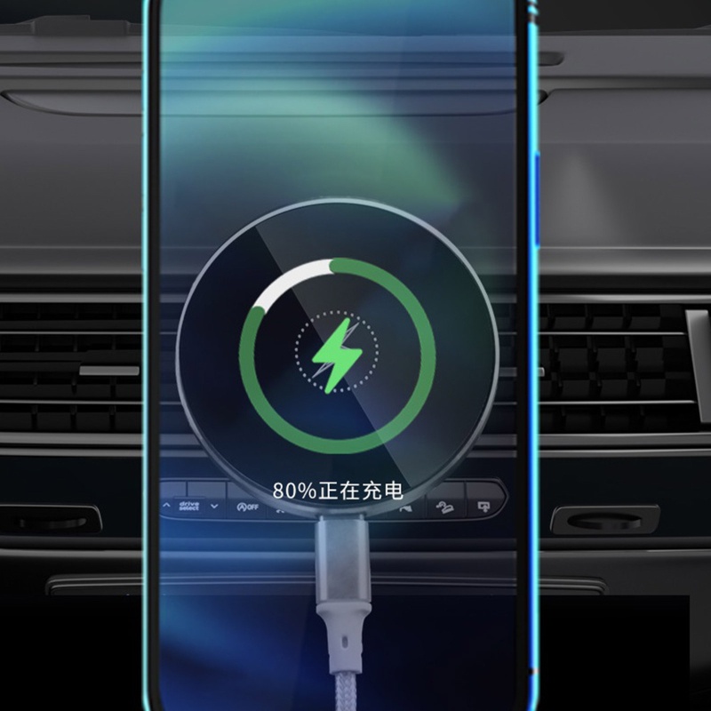 Giá Đỡ Điện Thoại Kiêm Sạc Gắn Xe Hơi Chống Sốc Cho HuaweiMate40