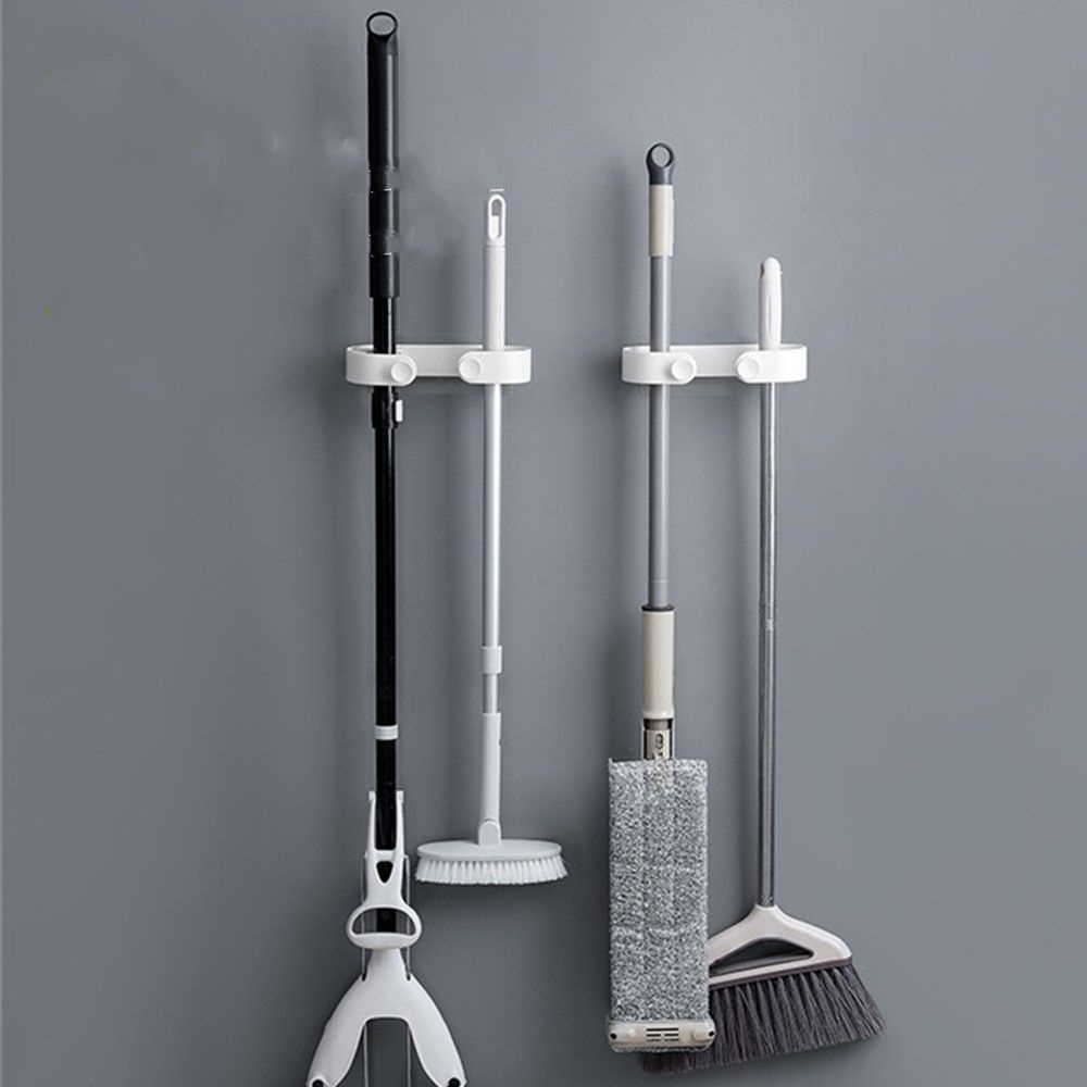 Giá Đỡ Cây Lau Nhà Gắn Tường Tự Dính Nhiều Màu Sắc Tiện Dụng Cho Nhà Tắm / Nhà Bếp