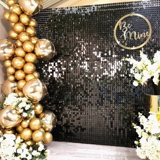 Giấy Dán Tường Mặt Gương Khí Nén 3D Lấp Lánh Trang Trí Tiệc Sinh Nhật/Tiệc Cưới Ramadan Dear