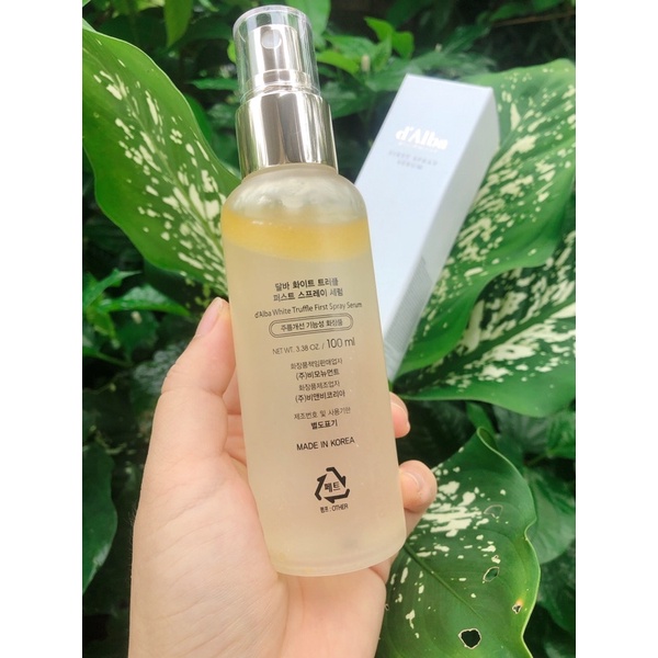 Xịt Khoáng Bơ Dưỡng Trắng Căng Bóng Da - D’Alba First Spray Serum