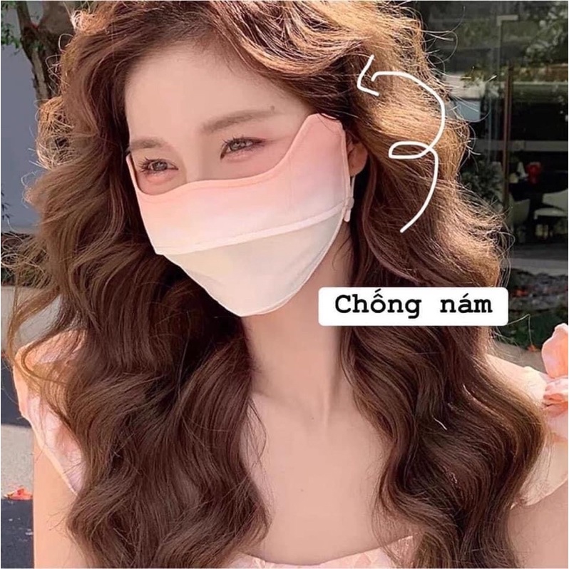 SET 5 KHẨU TRANG CHỐNG UV BẢN OMBRE CHO GÒ MÁ CAO CHỐNG NÁM MỚI
