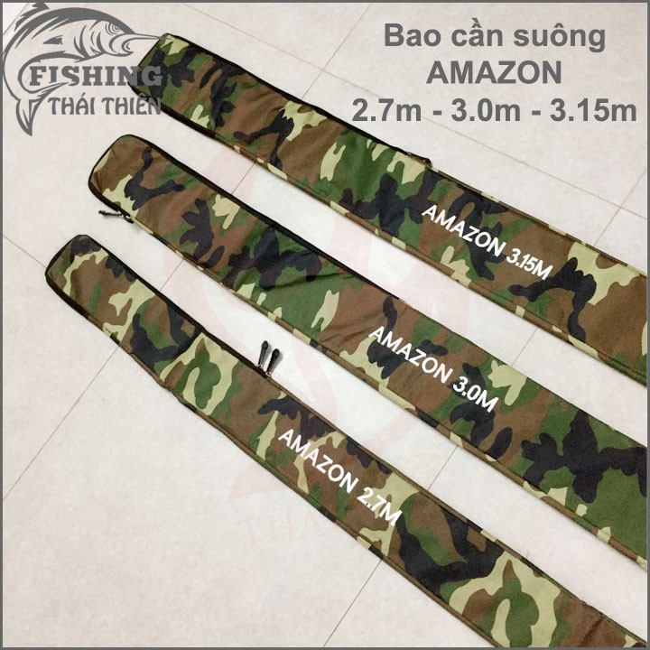 Túi Đựng Cần Câu Cá, Bao Cần Cứng Abu Camou Vân Lính Rằn Ri Cao Cấp Siêu Bền 120cm, 140cm, 160cm