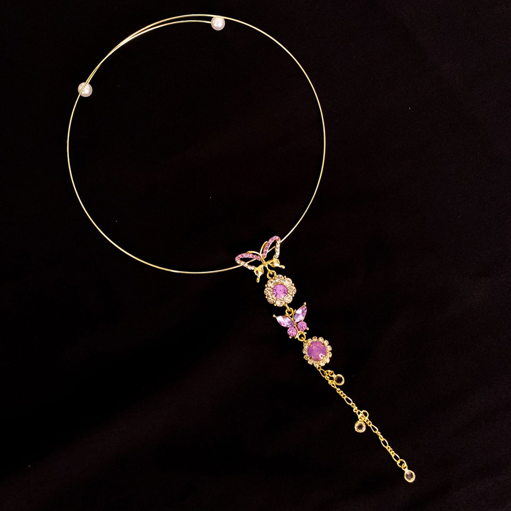 Dây Chuyền Choker Mặt Hình Bươm Bướm Thời Trang Cho Nữ