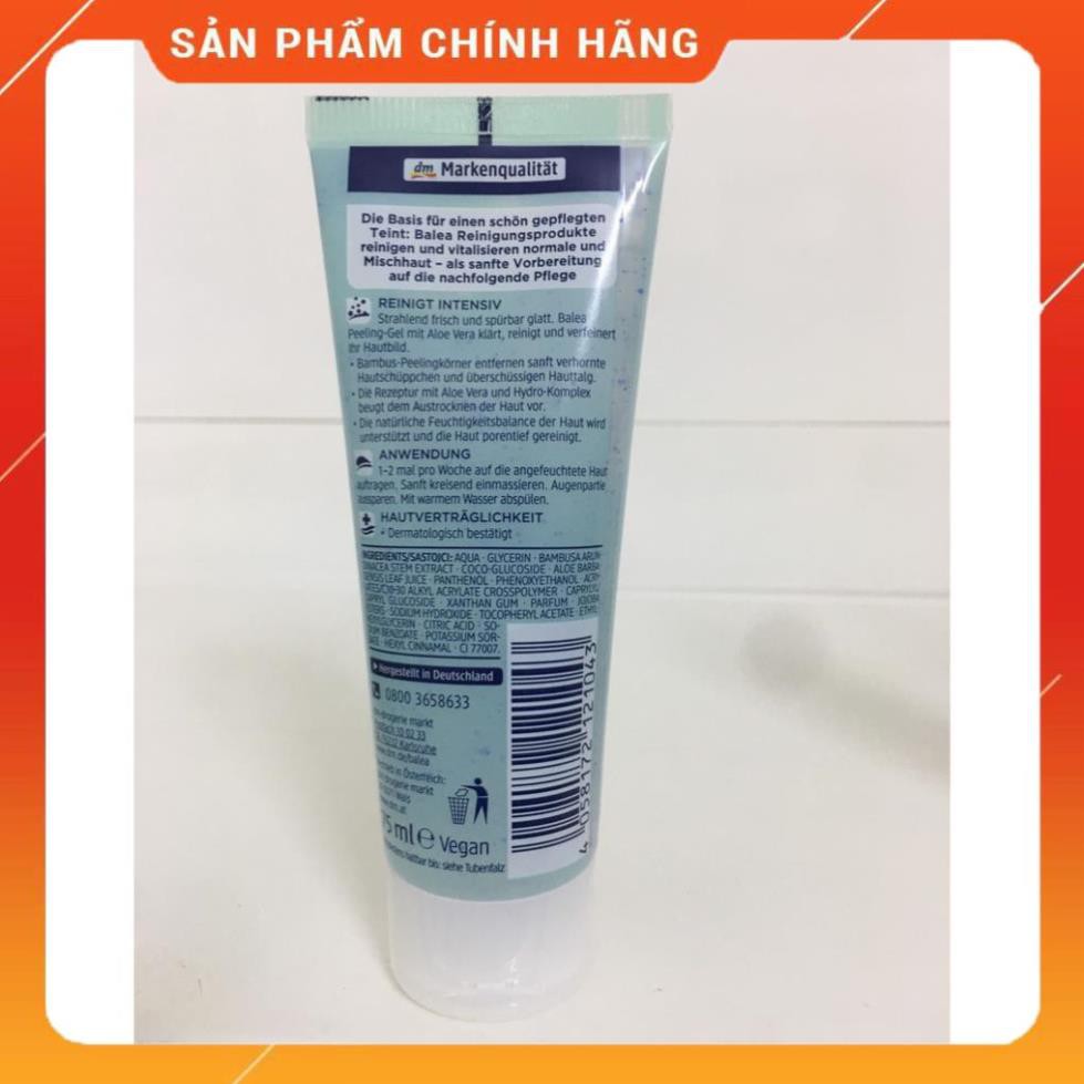 Tẩy Da Chết Balea Peeling Gel Chiết Xuất Lô Hội