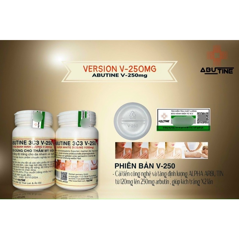 Kem dưỡng kích trắng ABUTINE 3C3