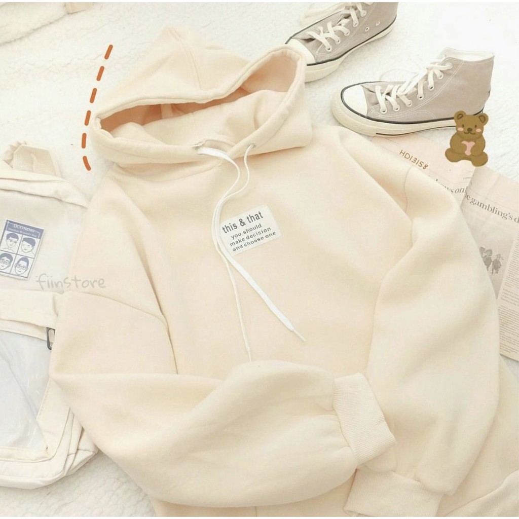 Áo Hoodie THIS & THAT XẺ TÀ Ulzzang Unisex 1hitshop