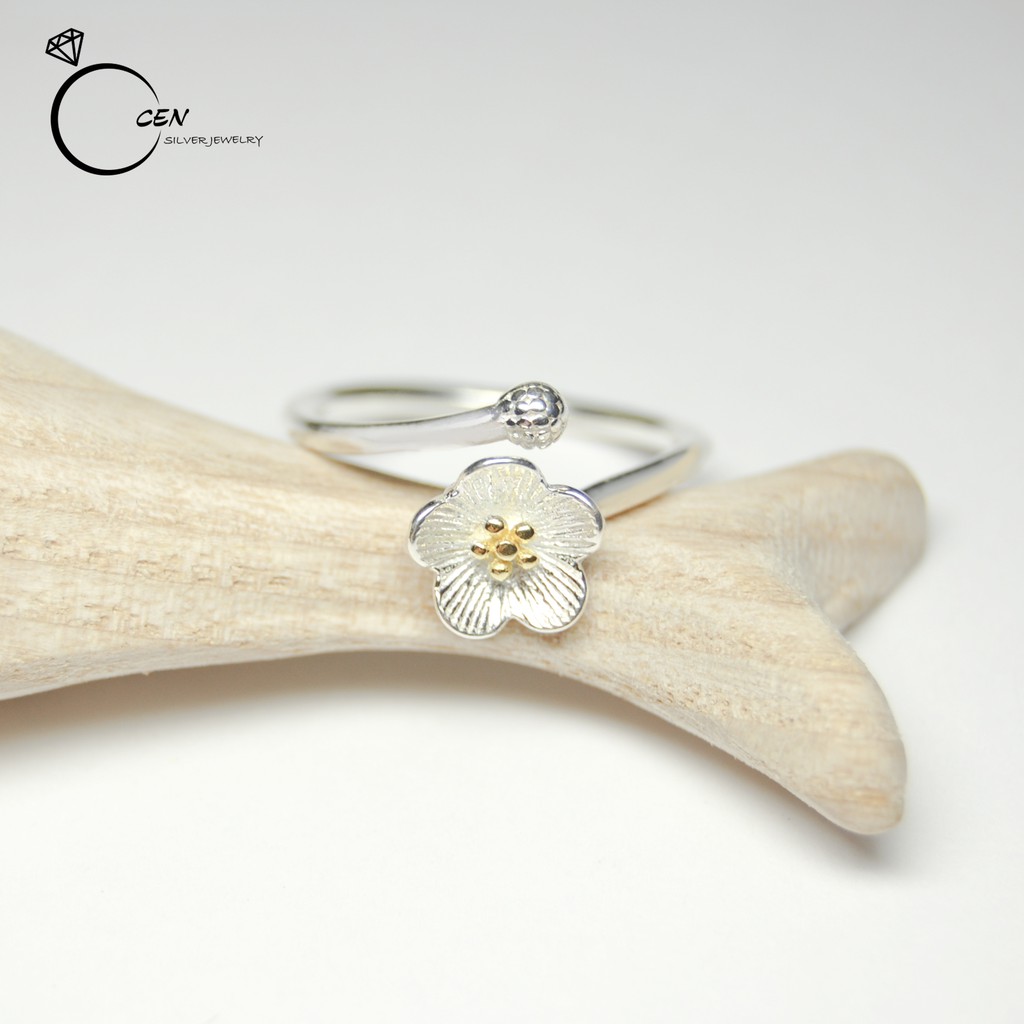 Nhẫn Hoa Mai Cen Silver Jewelry N21