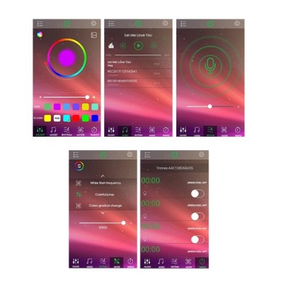 Đèn led Tiktok đổi màu 5050 RGB 5m, 10m Dùng APP + Remote + Nhạc Trong + Nhạc Ngoài