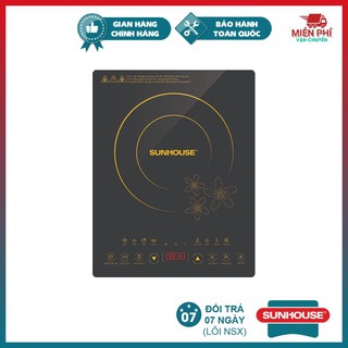 Bếp điện từ cảm ứng sunhouse SHD6800, bếp điện từ đơn Sunhouse công suất 2000W kính chịu lực siêu bền.