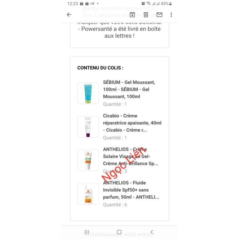 Sẵn Kem chống nắng La Roche-Posay Anthelios XL Gel SPF 50+ 50ml vạch xanh không hương liệu