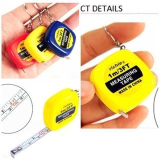 COMBO 6 Thước Đo Móc Khóa 1M, Móc Khóa Thước Dây
