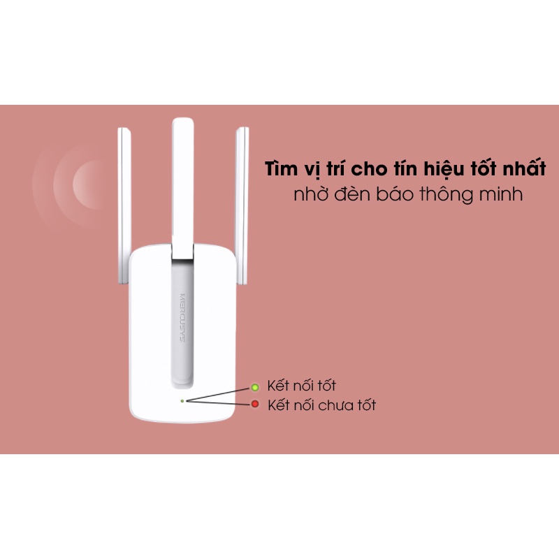 Bộ Kích Sóng Wifi Mercusys MW300re 3 Râu - Bộ Mở Rộng Sóng Wifi - Hàng Chính Hãng | BigBuy360 - bigbuy360.vn