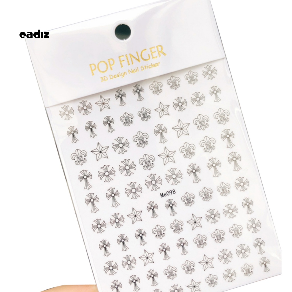 Phụ Kiện Miếng Dán Trang Trí Móng Tay Hình Chữ Thập