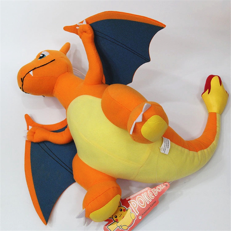 Rare Pokemon CHARIZARD Plush Toy Soft Stuffed Animal Doll 12'' Cool Teddy Figure