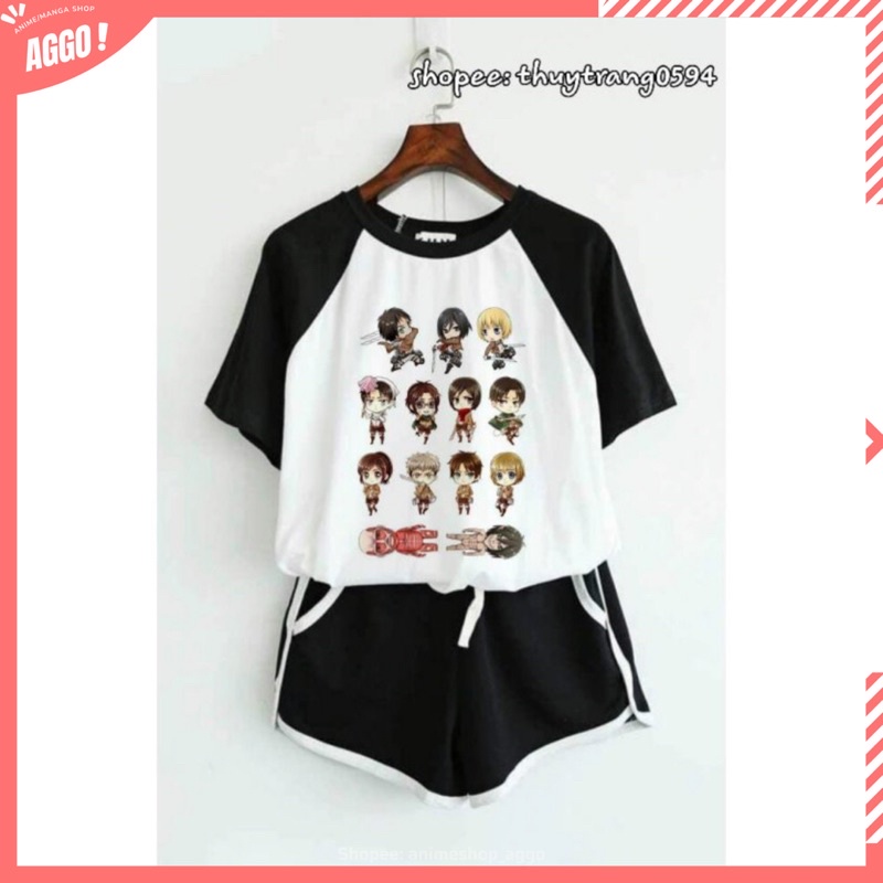 Set Áo Quần Anime Attack On Titan