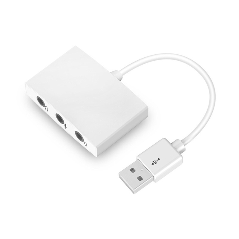 Thẻ Âm Thanh Nổi Trực Tiếp 3.5mmx 3 Cổng USB Cho Tai Nghe