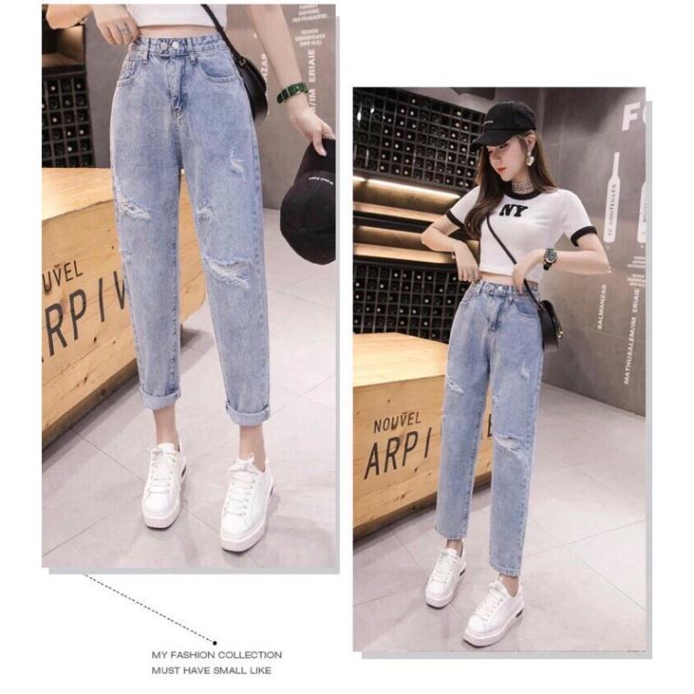 Quần jean bò baggy nữ jeans nữ chất vải dày xịn hàng Quảng Châu phong cách Hàn Quốc style hot năm 2022-HAPONO-J035