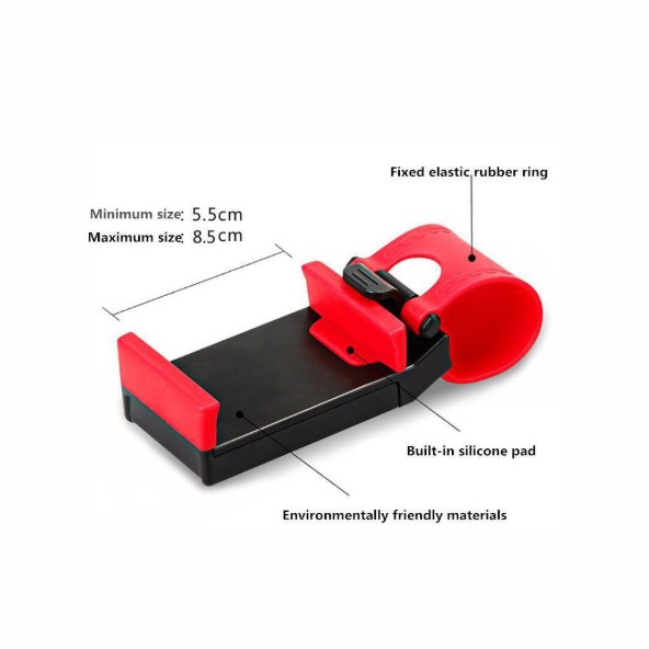 Universal Car Phone Holder Car Steering Wheel Clip Mount Phone Holder Car mobile phone hanging type navigation holder | BigBuy360 - bigbuy360.vn