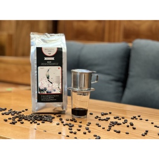 Cà phê pha phin nguyên chất rang xay mộc Robusta Gia Lai