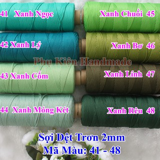 Sợi Dệt Trơn (Mã Màu: 01 - 20)