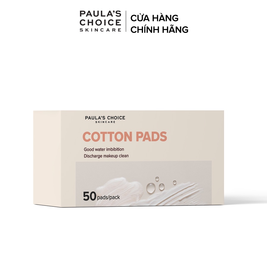 [Mã FMCGMALL -8% đơn 250k] [HB GIFT] - Hộp bông tẩy trang 26th Paula's Choice thiên nhiên - 50 miếng/Hộp - Trị giá 50K