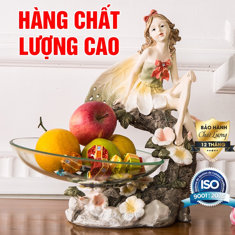 Đĩa đựng hoa quả - Khay đựng bánh kẹo cao cấp năm 2021【Tặng kèm đĩa bằng thủy tinh trong suốt 】