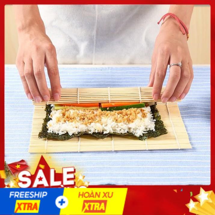 [ RẺ VÔ ĐỊCH ]  Mành Tre Cuộn Cơm rong biển Kimbap, Cuốn Sushi - br00415