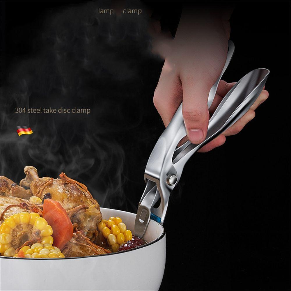 Kẹp Đĩa Bằng Thép Không Gỉ Tiện Dụng Cho Nhà Bếp