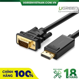 Cáp Displayport to VGA dài 1,5M chính hãng Ugreen 10247 Cao cấp
